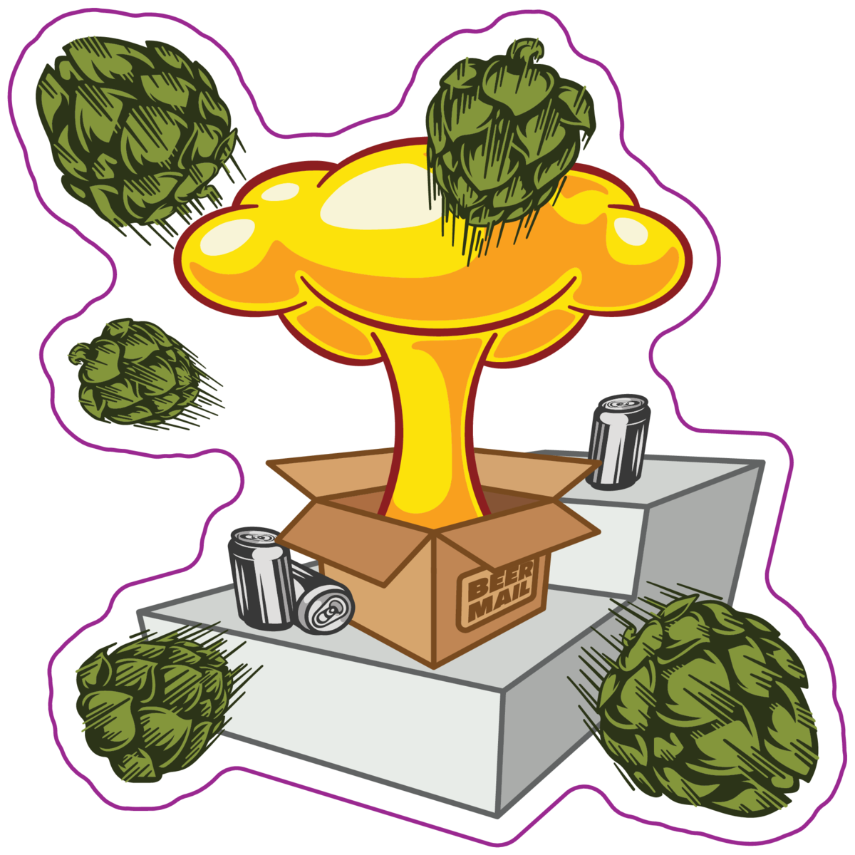Best Porch Bomb Stickers, Best Beer Mail Stickers, Best Craft Beer Stickers