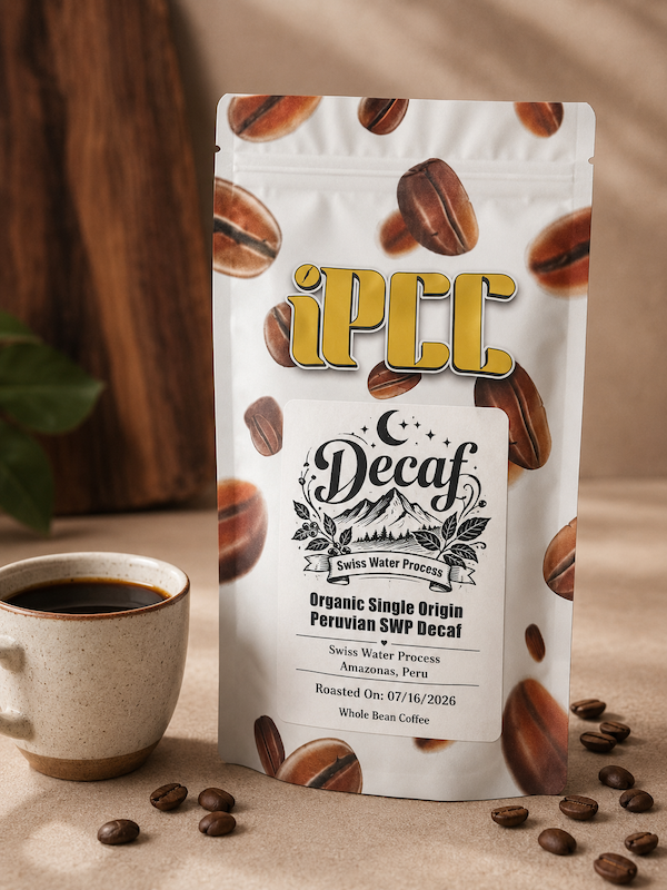 Best decaf specialty coffee with Swiss Water Process and roast date shown