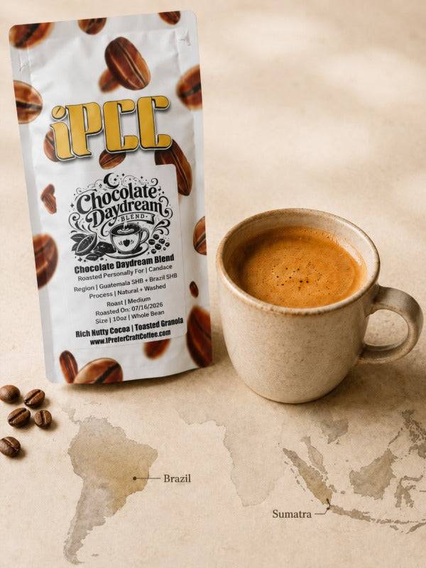 Low acidity coffee beans that taste good from Brazil and Sumatra origins